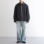 POWDER COTTON SWING TOP BLOUSON #BLACK [FSC254-30061]