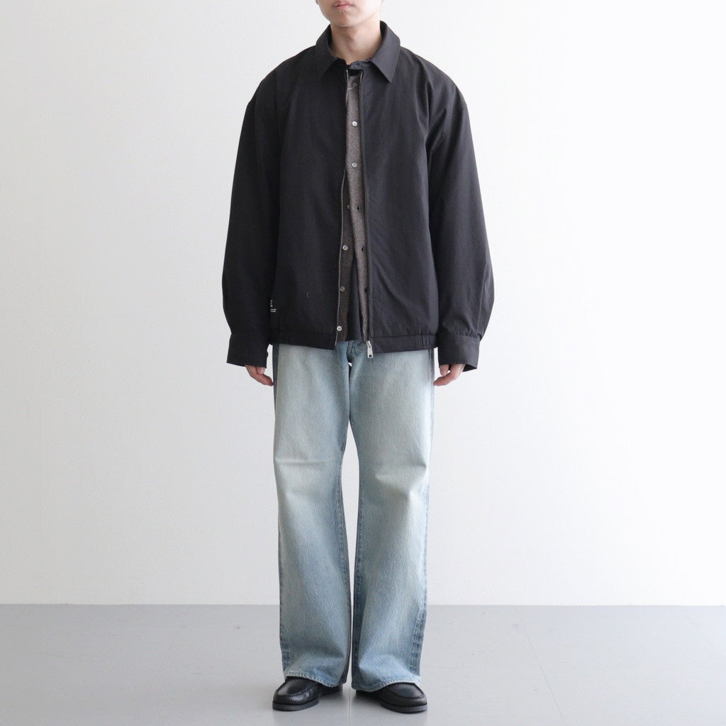 POWDER COTTON SWING TOP BLOUSON #BLACK [FSC254-30061]