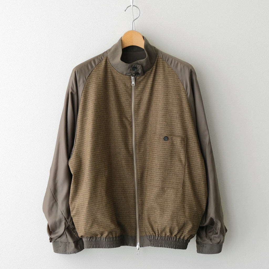 Wool Nylon Reversible Harrington Jacket #OLIVE [YK25FW01058B]