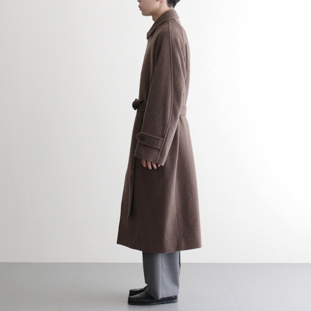 SUPER FINE WOOL MOSSER SOUTIEN COLLAR COAT #TOP BROWN [A25AC01WM]