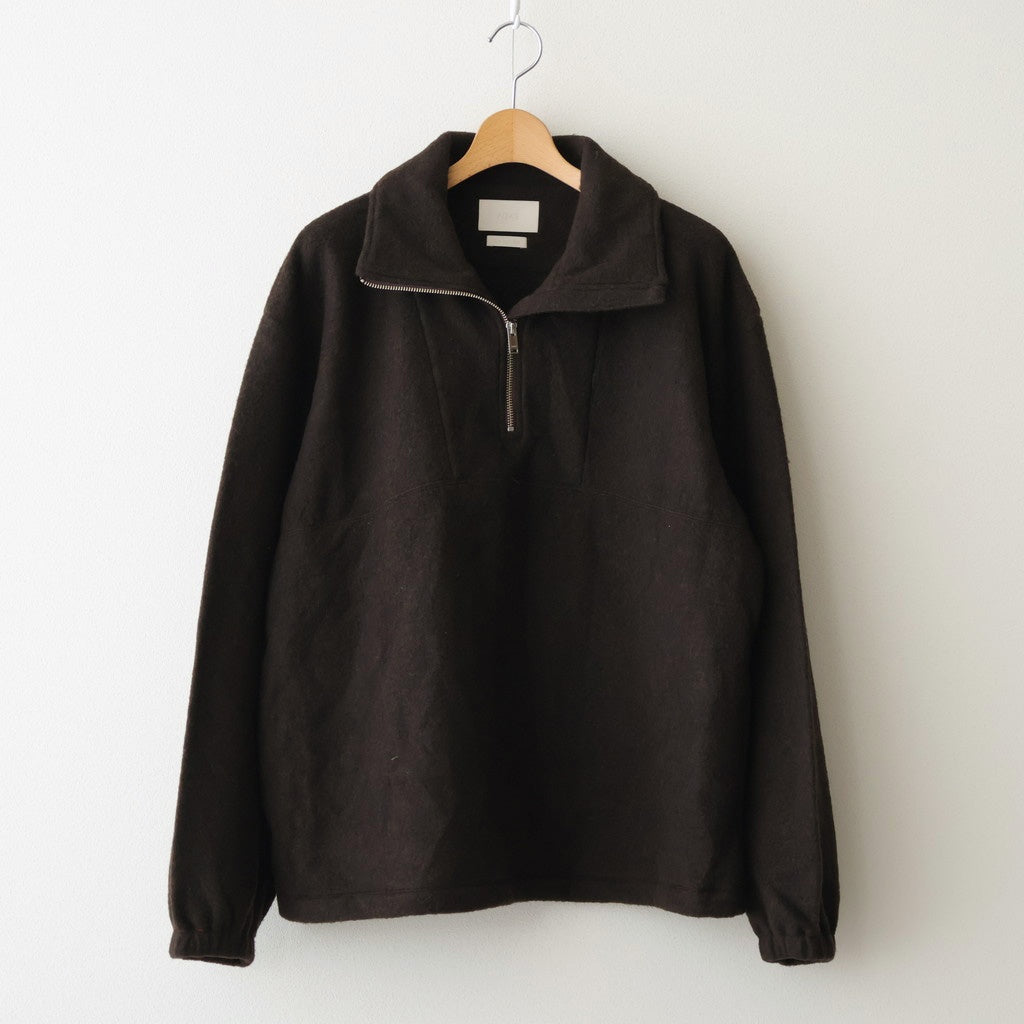 Wool Fleece Half Zip Pullover #BROWN [YK25FW01090B]