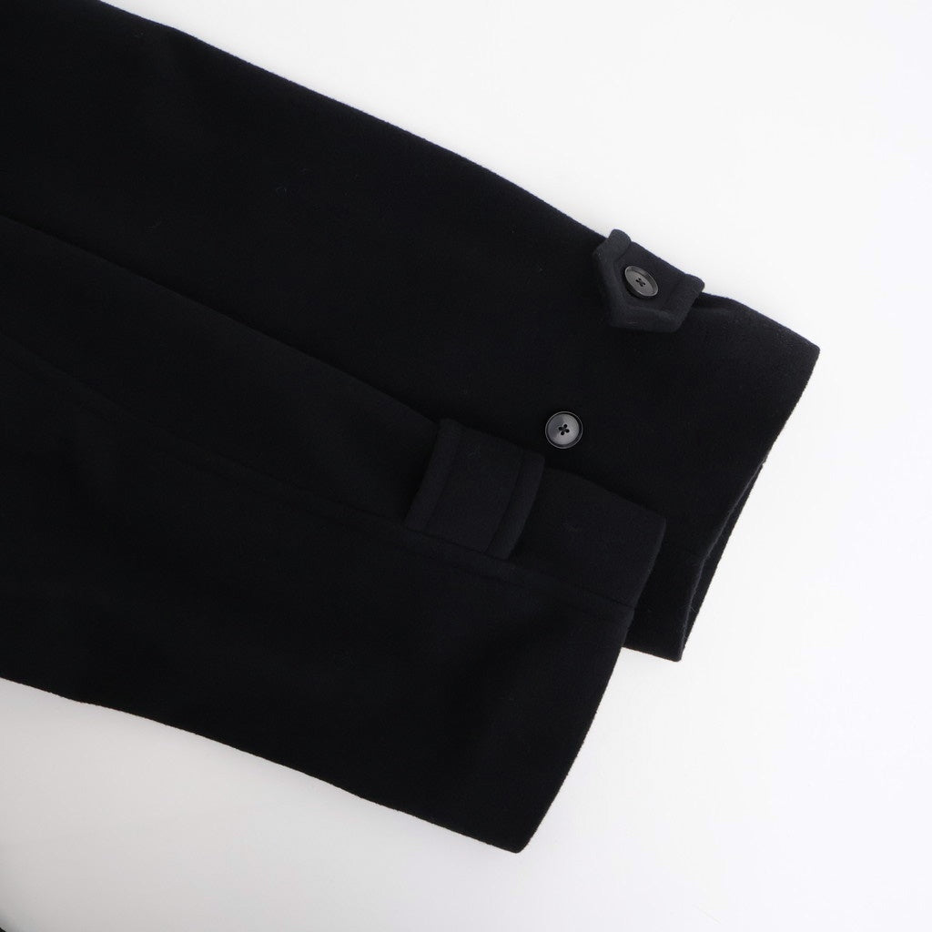 SUPER FINE WOOL MOSSER SOUTIEN COLLAR COAT #BLACK [A25AC01WM]