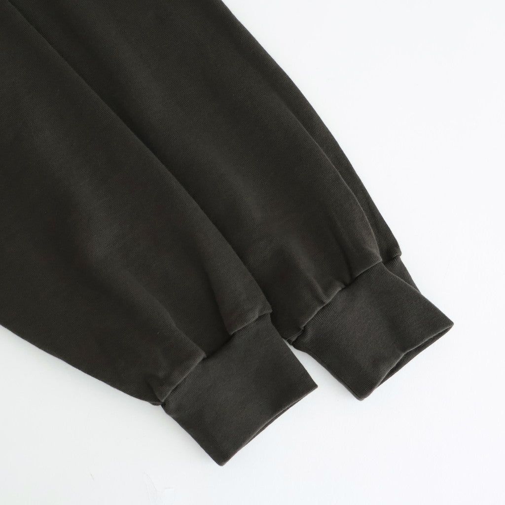 SUPER HIGH GAUGE SWEAT HALF ZIP P/O #DARK BROWN [A25AP03CU]