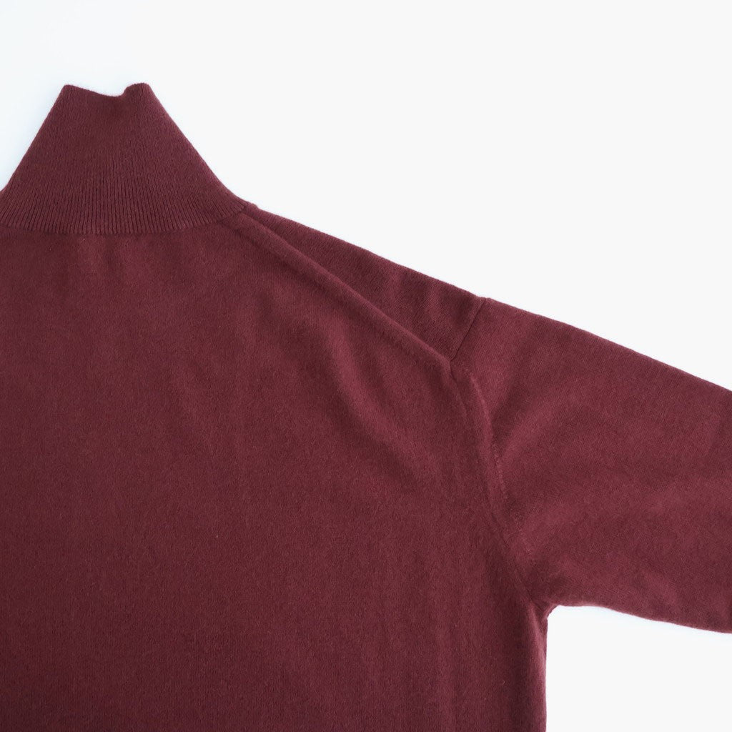 BABY CASHMERE KNIT TURTLE #RED BROWN [A26AT03BC]