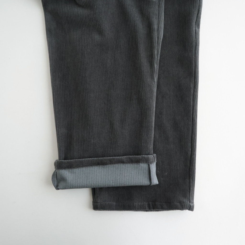 Soft Knit Corduroy Wide Tapered Chef Pants #GRAY [GM263-40112B]