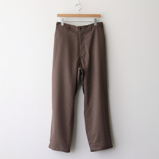 WOOLY TWILL TROUSERS #BROWN [FSC243-40178]