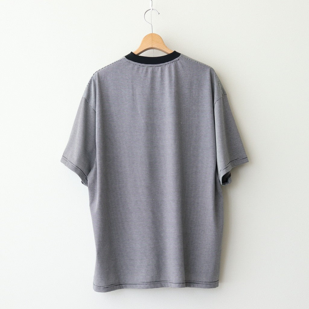 MICRO BORDER S/S TEE #WHITE × BLACK [FSC251-70115]
