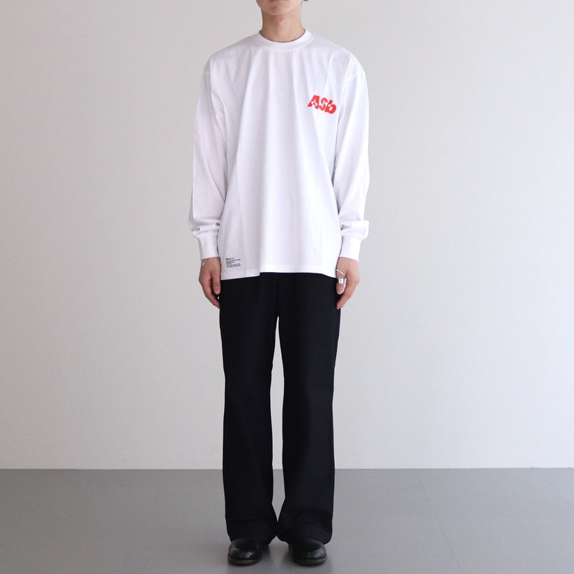 AS×FS CORPORATE L/S TEE “Asb” #WHITE [FSC243-70193AS]