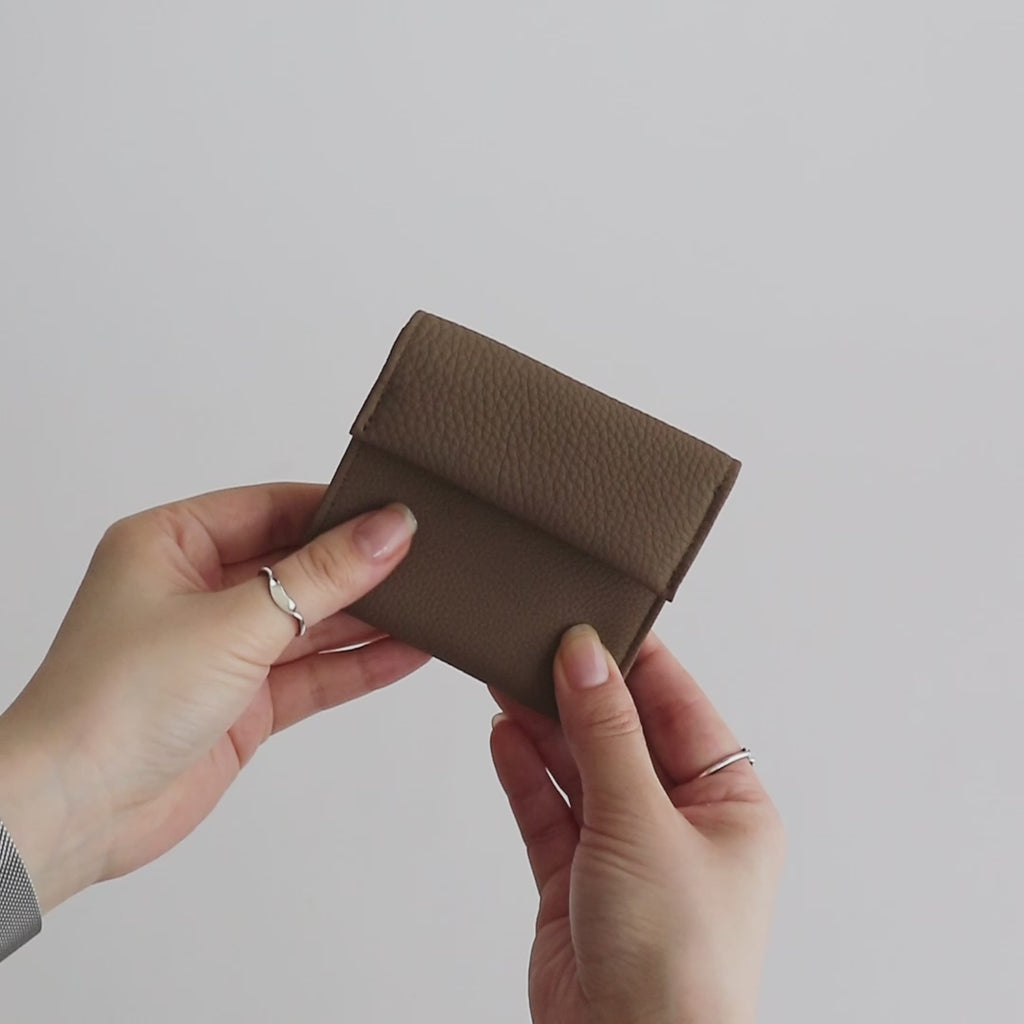 BUBBLE CALF MINI WALLET #OLIVE [L003]