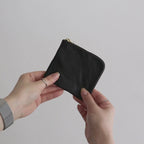 L字型ZIP財布 - WASHED #BLACK [8Z-Y031-051]