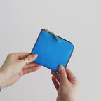 L字型ZIP財布 - SUPER FLUO LEATHER LINE #ORANGE/BLUE [8Z-H031-051]