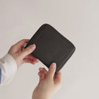 SQUARE ZIP PURSE #BLACK [OL-RC-SZP]