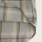 OMBRE PLAID SHIRTS LOOSE FIT #SMOKE BLUE [2541000504]