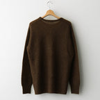 BABY SURI ALPACA SHEER KNIT P/O #DARK BROWN [A25AP01AK]