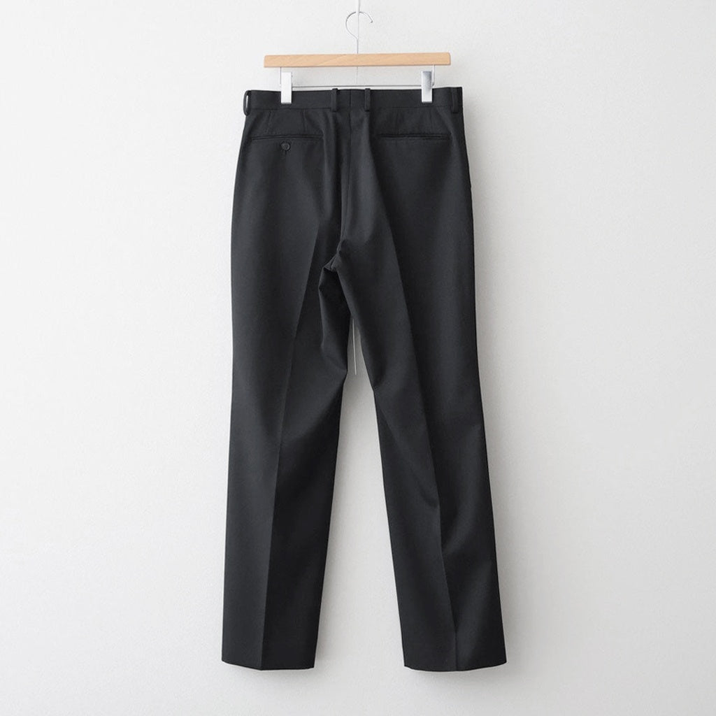 LIGHT WOOL MAX GABARDINE SLACKS #TOP BLACK [A26SP03MG]
