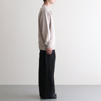 KATHARINE HAMNETT Organic Cotton Wide-leg Work Pants #BLACK [YK25FW01131P-KH]