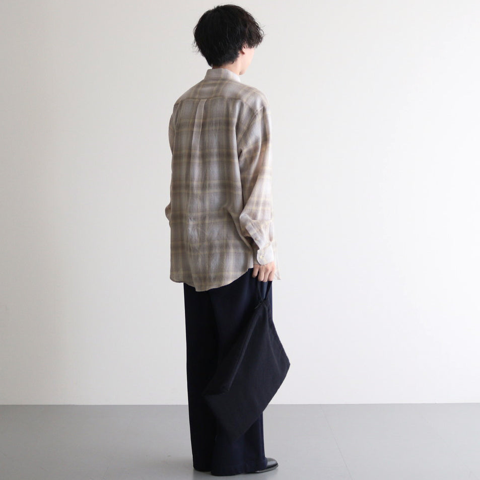 SHUKUJU WOOL COOKING COAT BAG #NAVY [K007W]