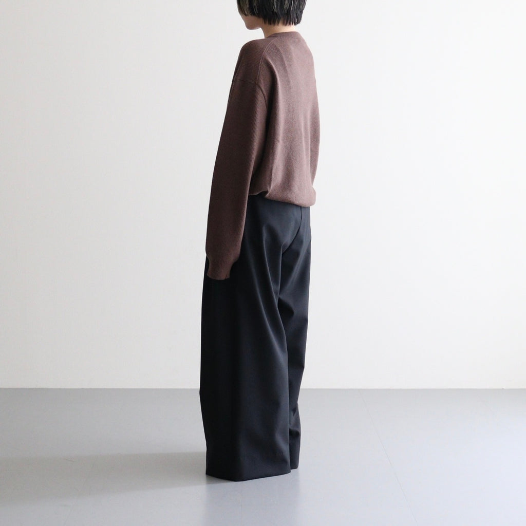 V Neck P/O #BROWN [2503-005]