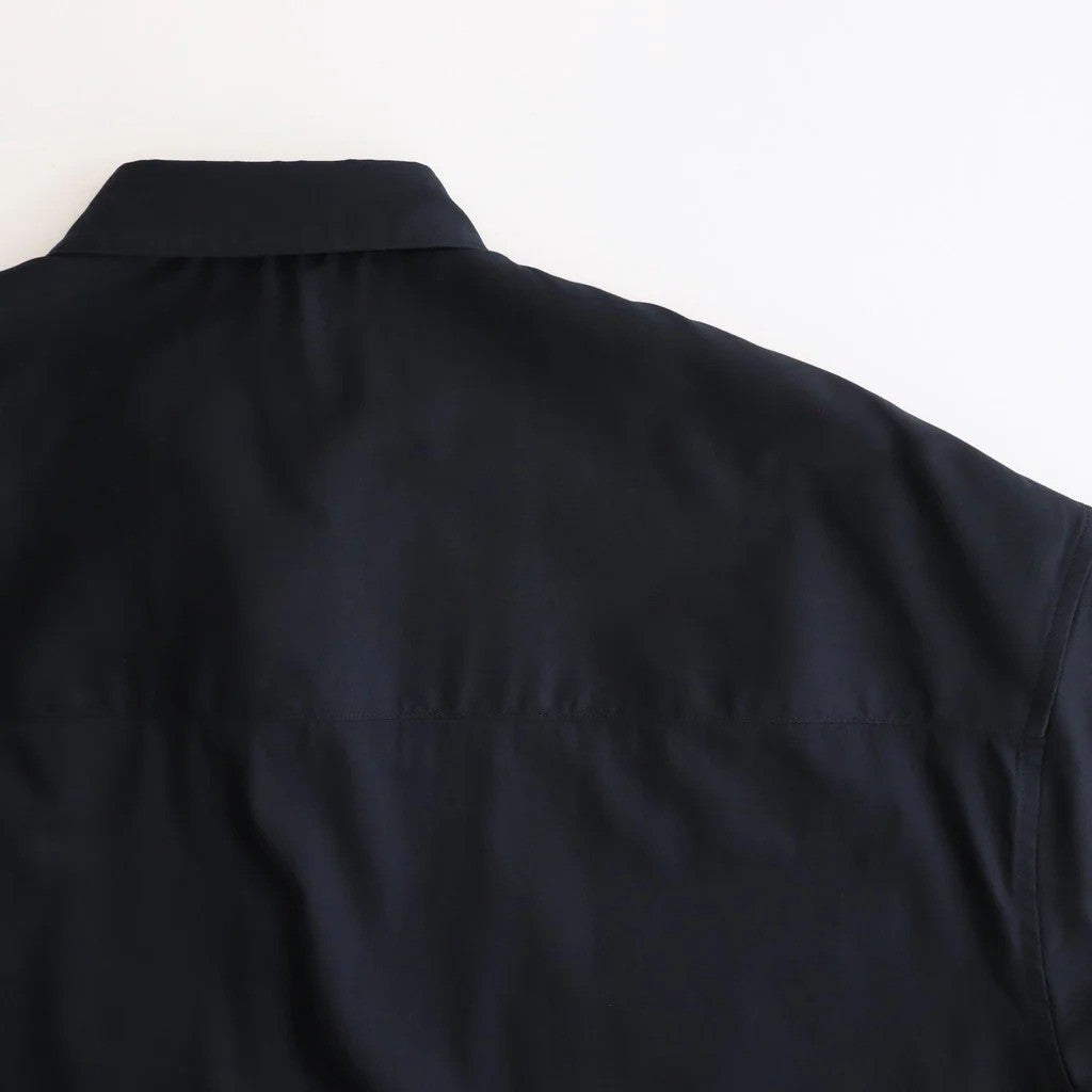 Solotex Twill S/S Oversized Box Shirt #NAVY [GM261-50159B]