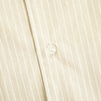 Cotton Poplin Striped Classic Shirt #Beige [OFH011SH12]
