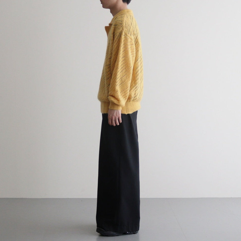 SILK MOHAIR PULLOVER SWEATER #YELLOW [YK24SS0671S] - ciacura 三重