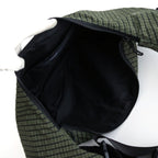 エステルグリッドチェック ショルダーバッグ #KHAKI [HQ-K202-051]