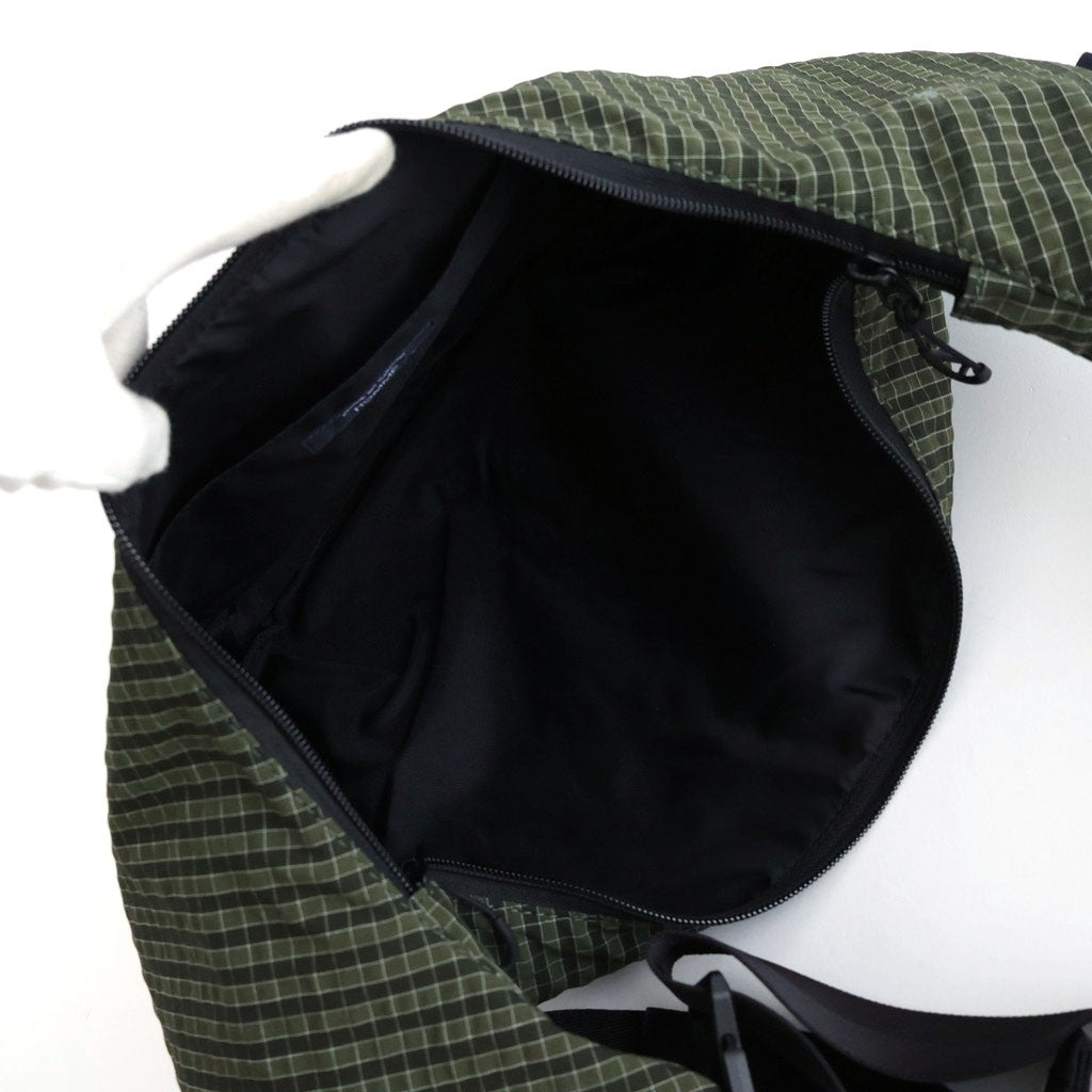 エステルグリッドチェック ショルダーバッグ #KHAKI [HQ-K202-051]