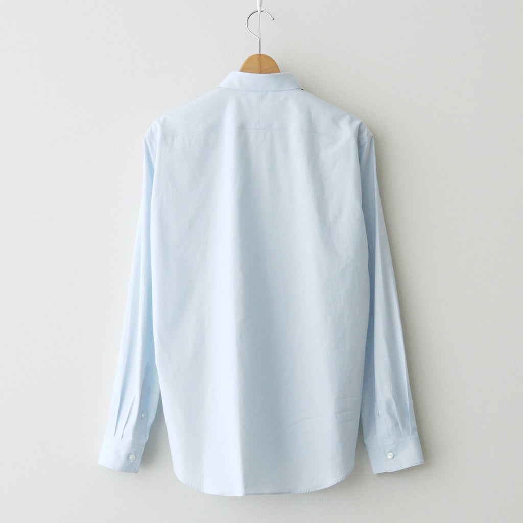 WASHED FINX TWILL SLIM SHIRT #LIGHT BLUE [A26AS03TN]