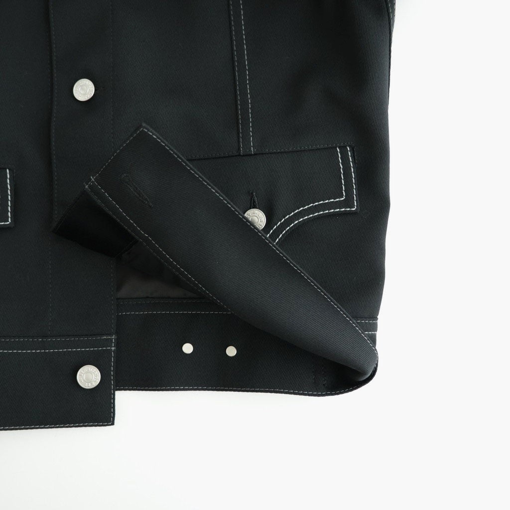 Levi's ウールサージ×キュプラシルク拝絹地 ジャケット #BLACK [WR-J202-051]