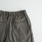 EXTRA FINE WOOL EASY LONG WIDE TROUSERS #GREIGE [ST.1611]