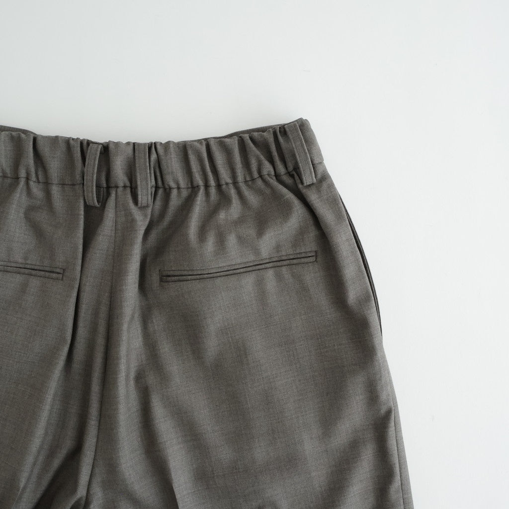 EXTRA FINE WOOL EASY LONG WIDE TROUSERS #GREIGE [ST.1611]