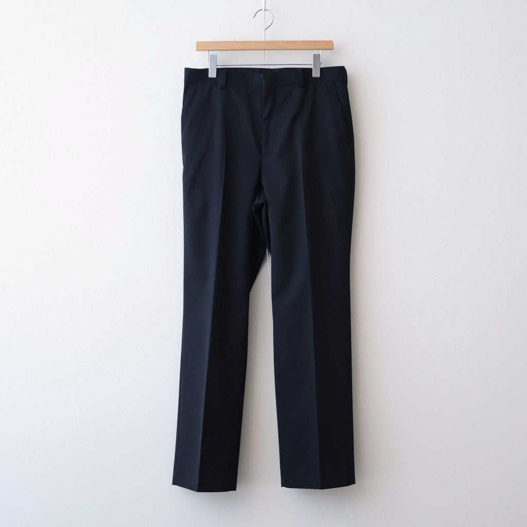 LIGHT WOOL MAX GABARDINE SLACKS #TOP BLACK [A26SP03MG]