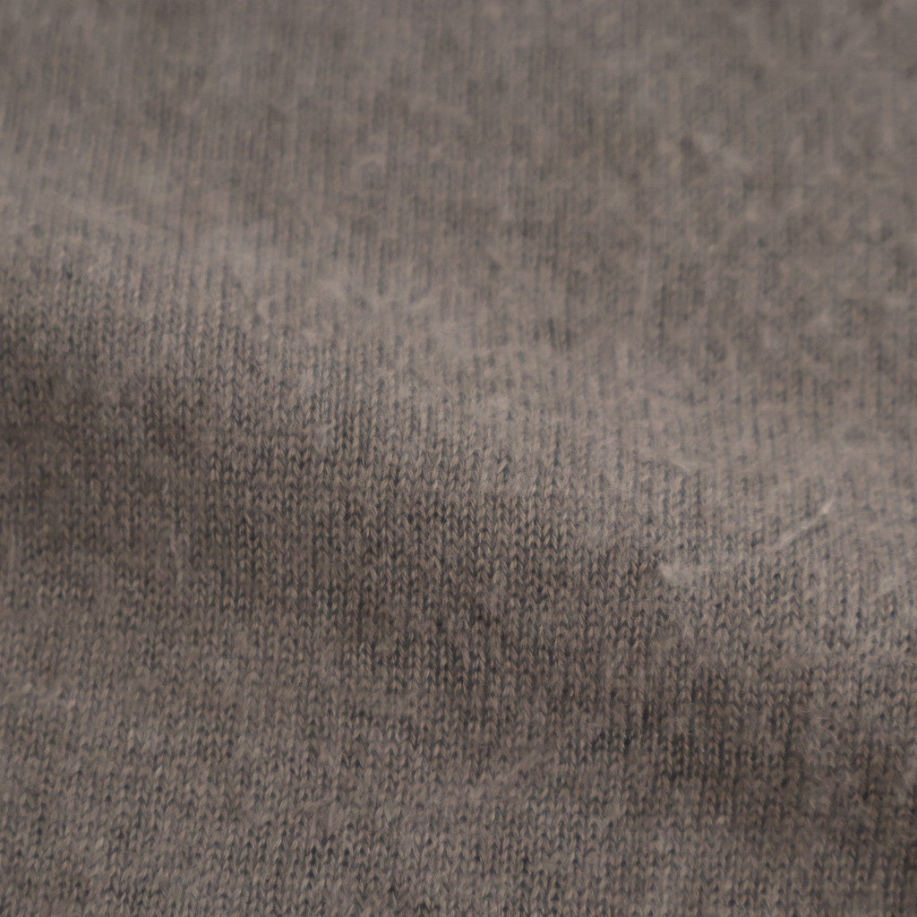 LINEN SHORT FUR V-NECK SWEATER #CHARCOAL GRAY [KRAGLM0120]