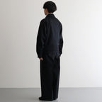 W/SI SATIN ZIP UP SHORT JACKET #BLACK [ST.1068]