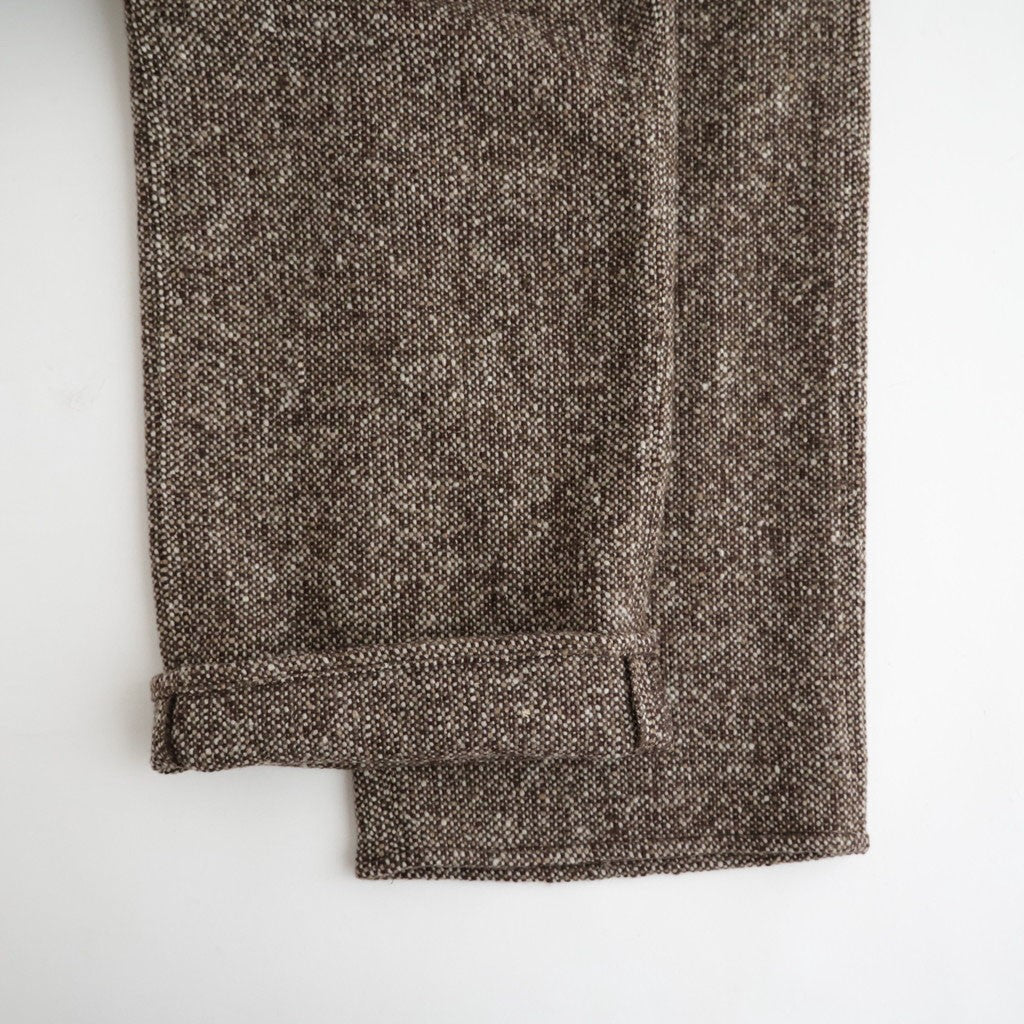 HOMESPUN TWEED PAINTER PANTS #MIX BROWN [A26AP03HT]