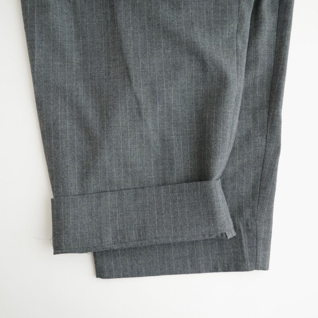 よそいきシンプル2タックワイドPT #GRAY STRIPE [D226-P153]