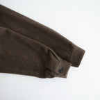 HAIRY WOOL MOHAIR CHAMBRAY BLOUSON #BROWN [A26AB01WB]