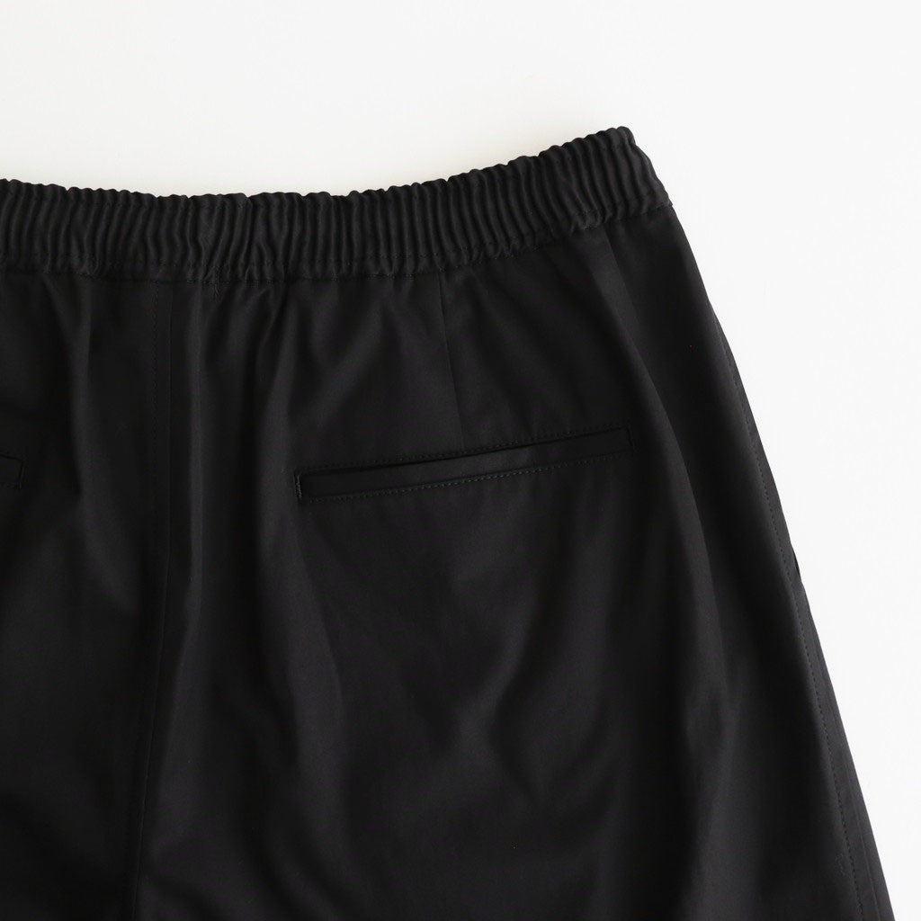 綿ギャバ イージーパンツ #BLACK [HO-P030-051]