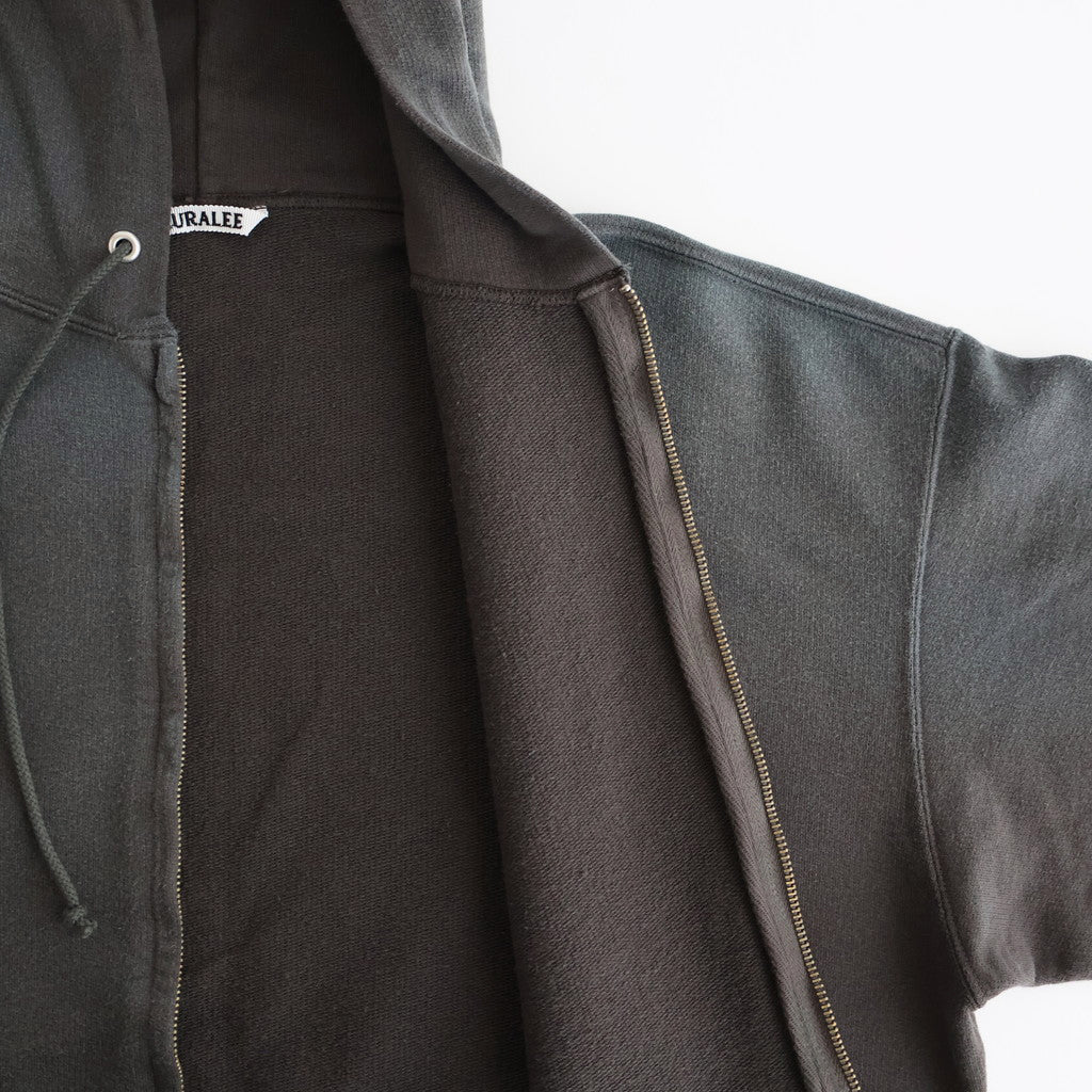 PRODUCT DYED PIMA LIGHT SWEAT ZIP PARKA #INK BLACK [A25AP01MS]