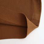 Stripe Mesh Knit Shirt #Brown [2501-008]