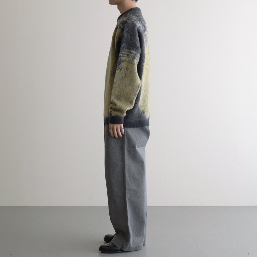 JACQUARD MOHAIR SWEATER #YELLOW [YK24FW0815S]