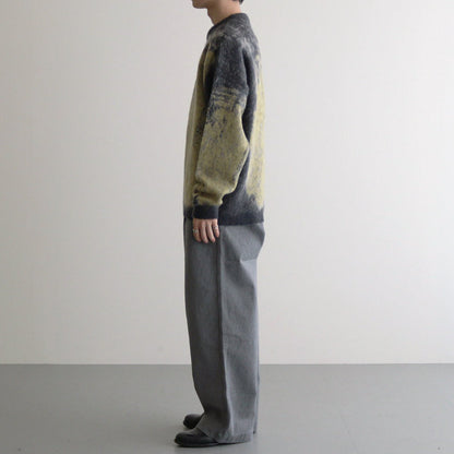 JACQUARD MOHAIR SWEATER #YELLOW [YK24FW0815S]