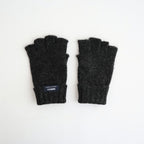 ウールアクリル天竺縮絨 指抜きグローブ #CHARCOAL [HR-K701-051]