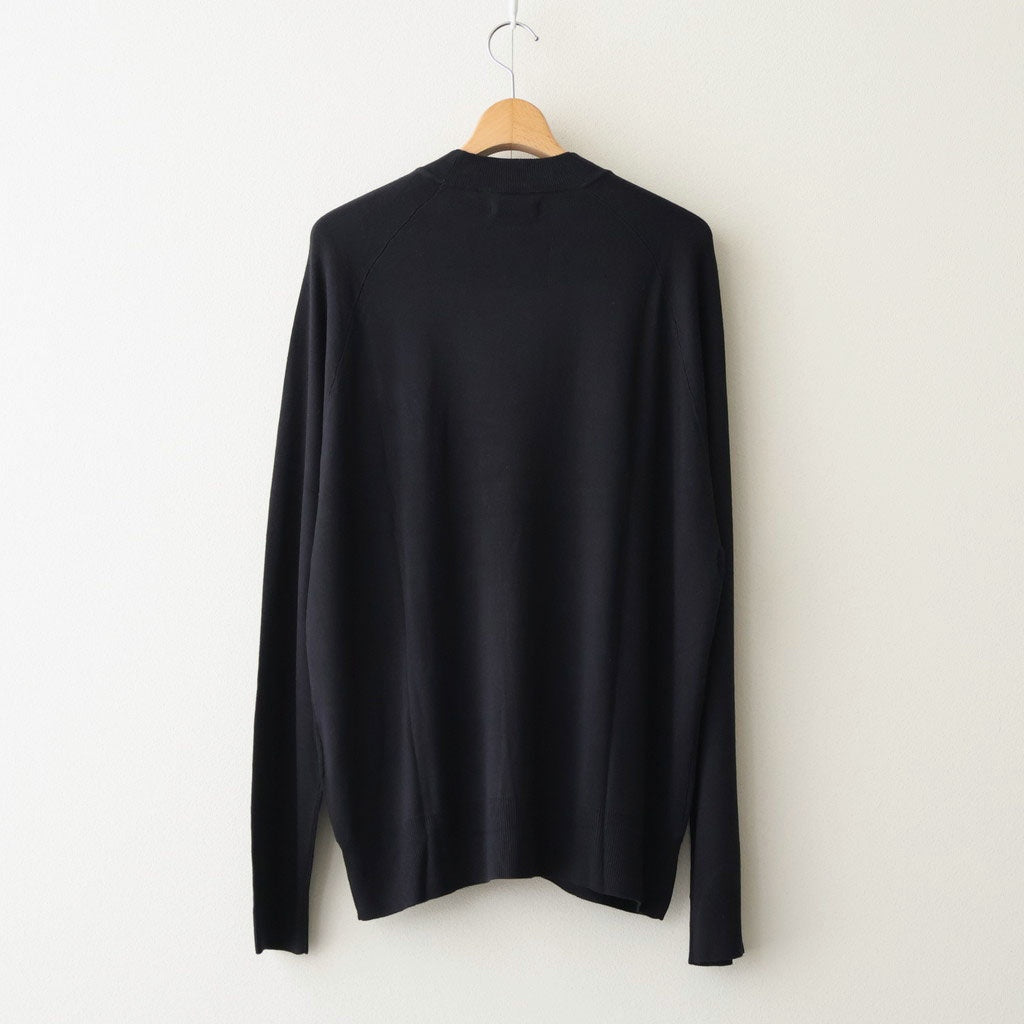 RAGLAN CREW NECK LS #BLACK [N0040]