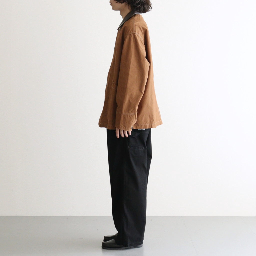 COTTON CANVAS PAINTER PANTS #BLACK [FSC263-40033]