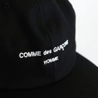 綿サージ ベースボールキャップ #BLACK [HN-K601-051]