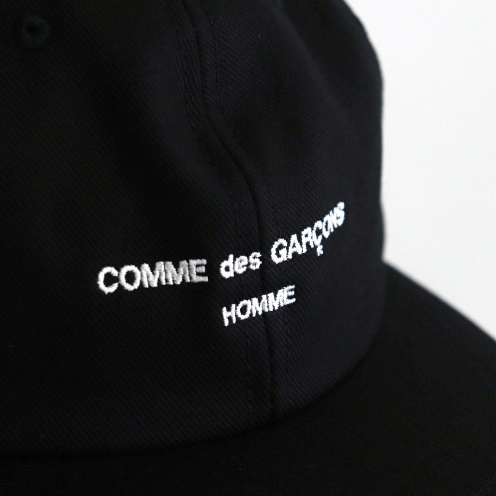 綿サージ ベースボールキャップ #BLACK [HN-K601-051]