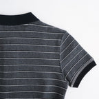 Border Polo Tops #C/GRY [12610606]