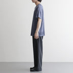 Velour Border T-Shirt #BLUE [I26SS-CUT14]