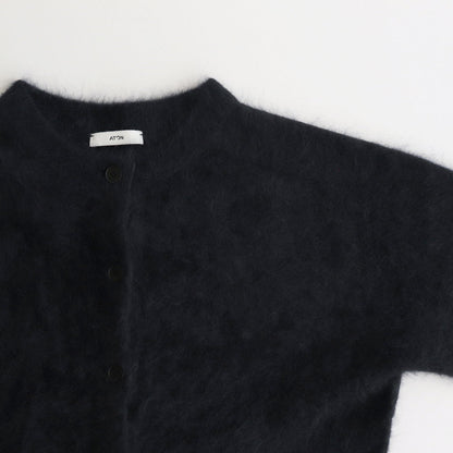 ROYAL CASHMERE FUR CREWNECK CARDIGAN #NAVY [KRAGCW0902]